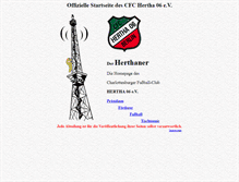 Tablet Screenshot of hertha06.de